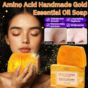 Deep Cleansing Amino Acid Perfume Soap Handmade Gold Essential Oil Soap Exfoliating Smoothing Facial Body Care