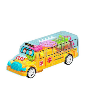 Xe bus đồ chơi cho bé xe buýt phát sáng giúp trẻ phát triển thông minh sáng tạo tặng kèm pin khi mua sản phẩm