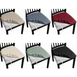 Large Chair Cover for Dining Room Slipcover for High Back Dining Chair Soft Jacquard Stretch Washable Removable