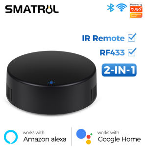 SMATRUL Tuya Điều Khiển Từ Xa Hồng Ngoại WiFi Thông Minh RF433Mhz Rèm Điều Hòa TV Màn Trập Cuộn Cho Alexa Google Home