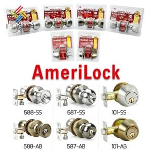 （Fast Delivery）AmeriLock 587/588/3800 Door Knob Lock Stainless Spherical Door Lock