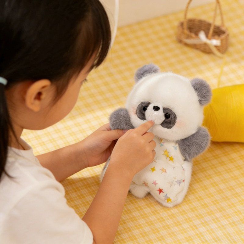 Boneca de peluche mãe e bebé peluche almofada de conforto_voghion.com