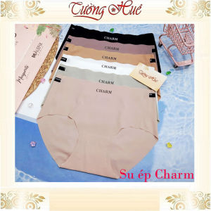 Quần Lót Nữ Su Ép Charm Lưng Cao Không Viền May Mềm Mịn Co Dãn