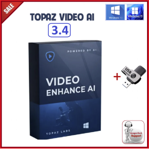 Topaz Video AI 3.4.3 FULL VERSION | COMMERCIAL LICENSED | LIFETIME USE | NO EXPIRY | COMES IN A USB FLASH DRIVE