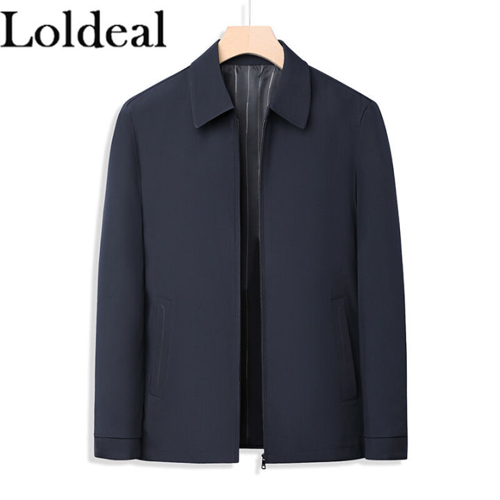 Loldeal Men's Lightweight Jackets Full Zip Up Light Coat Laydown Collar  Jacket Casual Windbreaker Jacket with Zip Pockets Lazada PH