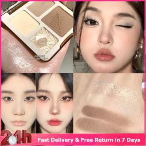 High Gloss Powder Contour All-in-one Palette Matte Brightening Glitter Powder Highlight Face Makeup