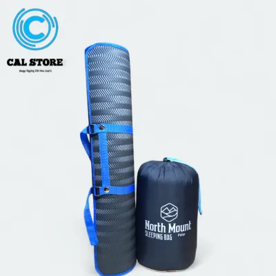 Paket Camping Sleeping Bag Polar SUPERR Matras Karet 200cm – Hangat Tebal Praktis Outdoor