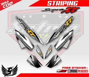 STRIPING VARIASI SUPRA XX / STICKER LIST MOTOR HONDA SUPRA XX