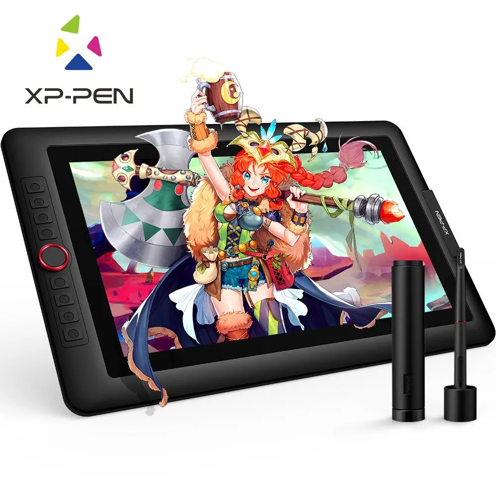 XPPen Artist 15.6 Pro เมาส์ปากกาแบบหน้าจอวาดภาพ ขนาด 15.6 นิ้ว แรงกดปากกา 8192 ระดับ ค่าสี 120% sRGB