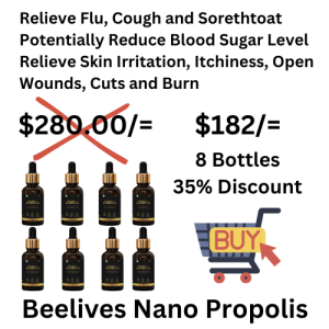 35% Discount [ 8 Bottles Beelives Nano Propolis. Increase Immunity System Supplement Edible Organic