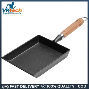 Iron Japanese Omelette Pan Non-Stick Tamagoyaki Pan Pancake Kitchen Pot Maker Thickened Omelette Tamagoyaki Frying Pan