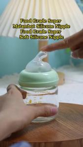 Baby Puting  for Wide Neck Bottle  pacifier Replacement Baby Silicone Pacifier Bayi Susu Bottle Nursing Feeding untuk Botol Susu Lebar 1/5pcs