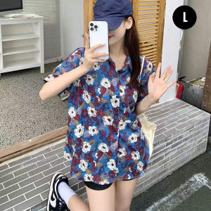 ⚡Port⚡ 2025 new Personalized Retro Floral Shirt Women Niche Loose Short Sleeved Trendy Top