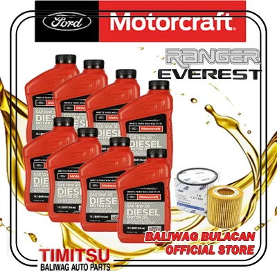 CHANGE OIL BUNDLE FORD EVEREST 2015 - UP RANGER 2012 - UP 10W-30 MOTORCRAFT FORD