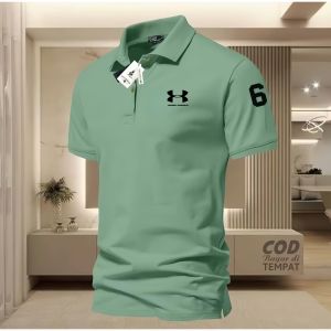 2025 Summer Solid Color Polo Shirt for Men Quick Drying Breathable Sports Polo for Men Fashion Simple Dry Fit Polo Ralph Lauren Men