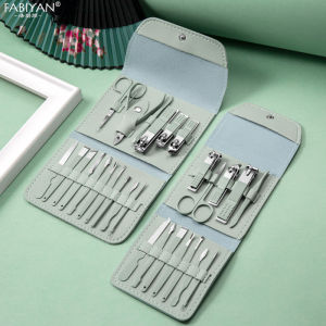 Nail Clippers Set Stainless Steel Nail Cutter Nail Art Tools Kits Fingernail Clippers Nail Trimmer Ear Spoon Eyebrow Tweezers Beauty Tools