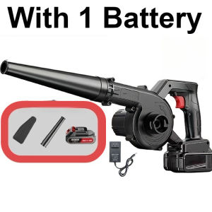 Quivlox High-Power Industrial Electric Air Blower - 2-in-1 Lithium-Powered Blower Vacuum Home Cleaning