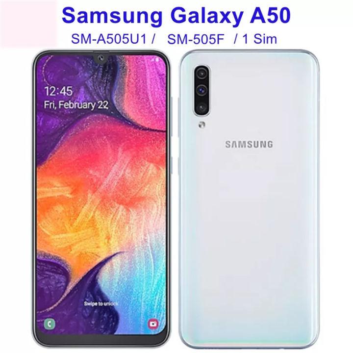 Original Samsung Galaxy A50 Unlocked Smartphones A505F A505U1 1 Sim 4GB RAM 64GB ROM 6.4 Original Samsung Galaxy A50 Unlocked Smartphones A505F A505U1 1 Sim 4GB RAM 64GB ROM 6.4