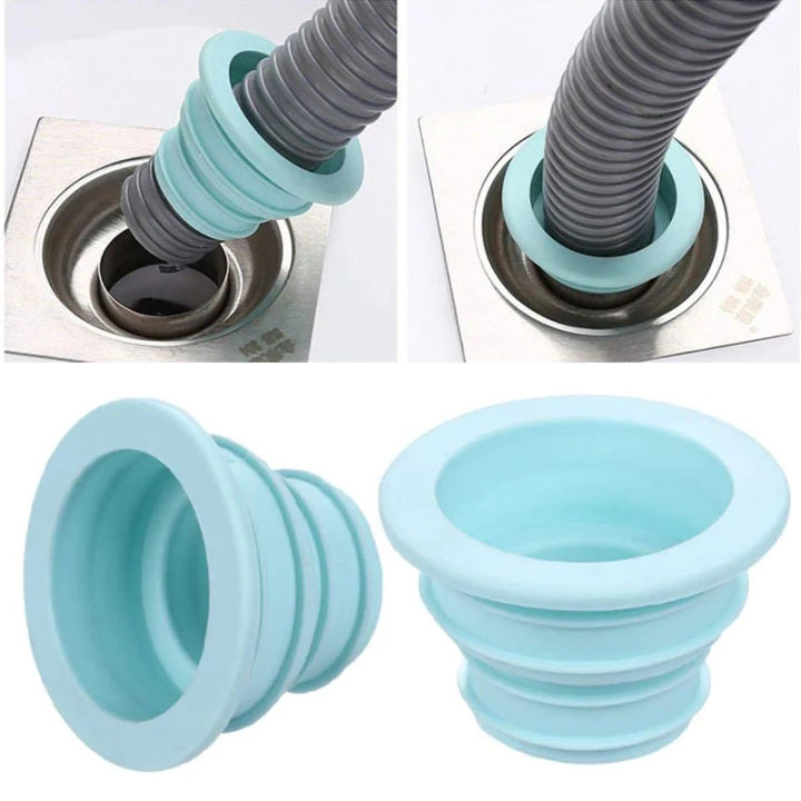 Sewer Pipe Sealing Cover Antiodor Insect Proof Seal Ring Washing