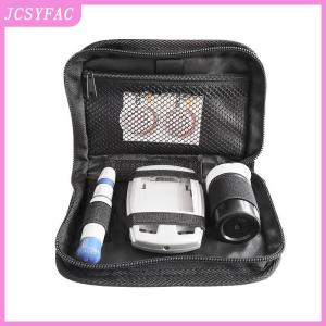 JCSYFAC Portable Blood Glucose Meter Storage Bag Household Blood Pressure And Oxygen Meter Carrier Organizer Black Zipper Storage Bag