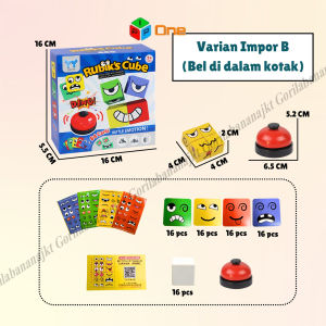 Mainan anak face changing cube Mainan Susun Ekspresi Muka puzzle rubik cube