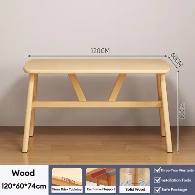 Global Wood Dining Table Solid Wood Furniture Wooden Tables Nordic Table For Kitchen 100/120/140cm