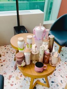 Starbucks Autumn Collection Cute Parrot Triangle Glass Mug Milk Bottle Thermos Travel Tumbler Gift