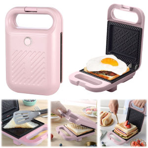Sandwich Maker Breakfast Maker Bread Toaster Maker Household Panini Maker Burger Maker Electric Sandwich Maker Panini Press with Non-Stick Coating Home Toaster Portable Egg Omelette Pan for Home Kitchen Perfect for Waffles Quesadillas Grilled Cheese