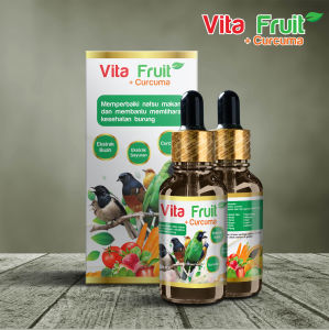 Vita fruit Plus Curcuma / Vitamin Burung Berkicau ekstrak buah dan sayuran / vitamin burung pemakan buah/ multivitamin burung