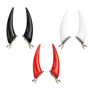 2pcs Role Playing Hair Clip Comfortable Barrettes Carnivals Halloween Hairclip Fashion Statements