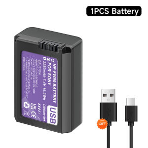 PALO Baterai Kamera NP-FW50 NPFW50 NP FW50 Battery dengan USB Type-C Antarmuka Pengisian daya cepat untuk Sony Alpha A6500