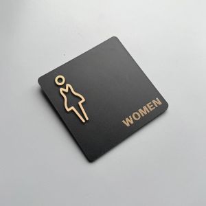 JAYQQ 1515CM Restroom Sign Hanging Style 3D Threedimensional Door Number Sign Universal Restroom Door Sign Mens Restroom