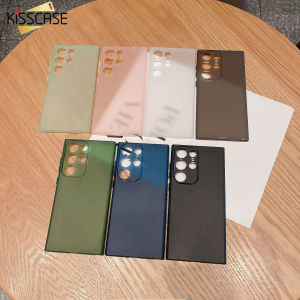 KISSCASE Ultra-Thin Frosted TPU Case For Samsung S23Ultra 5G Mobile Phone Case S23+ All-Around Fall-Proof Lens Frame All-inclusive Protection Soft Case For Galaxy S23 Ultra S22 Plus S21 Note20 Ultra A73 A53 A72 A52 5G