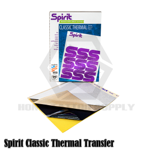 กระดาษลอกลายแบบฟิล์ม ขนาด A4 SPIRIT THERMAL TRANSFER ใช้สำหรับเครื่องลอกลายแบบความร้อน USA. / จีน 100 แผ่น