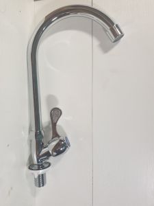 Vòi nước bồn rửa chén lavabo thép không rỉ mạ crôm sáng bóng