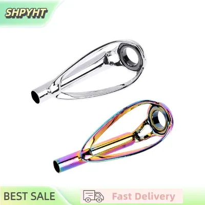 SHPYHT 1pc Sliver/Rainbow Top Tip Guide Ring Free of Tangle for Spinning Fishing Rod Fishing Accessories