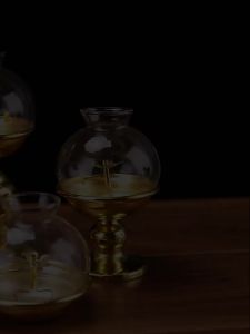 SXH  ที่วางโคมไฟเนยโลหะผสม โคมไฟเทพเจ้าแห่งความมั่งคั่ง โคมไฟบูชาพระพุทธเจ้า โคมไฟน้ำมันปรับแสงสูง