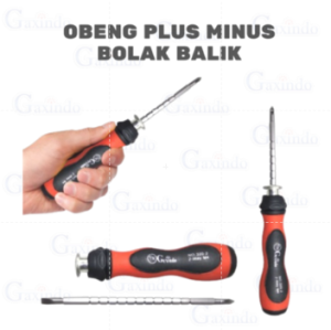 OBENG BULAK BALIK 2WAY GAXINDO MODEL O3203 OBENG PLUS MINUS