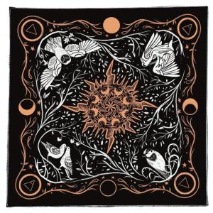 Tarots Khăn trải bàn mô hình mặt trăng chim Chiêm Tinh bàn thờ vải divinations Bàn chơi bài vải tấm thảm phù thủy cung cấp