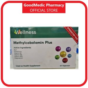 Wellness Methylcobalamin B12 Plus 60 Capsules - Nerve Health Supplement for Numbness Blood & Sleep Support