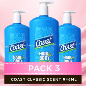[NHẬP KHẨU MỸ] SỮA TẮM GỘI COAST 2IN1 532ML CHO NAM