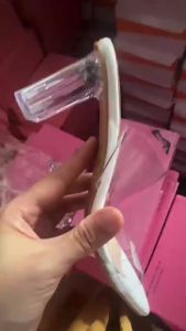 [Free Shipping] Summer Transparent Crystal High Heels 2026 Versatile Open-Toe Strap Elegant Womens Chunky Heel Sandals