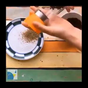 Cối Xay Tiêu Cầm Tay Chất Liệu Thủy Tinh Lọ Xay Tiêu Mini Tiện Dụng