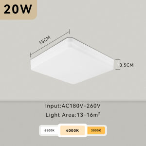 CHENBEN LED Square Ceiling Lights 220V-240V Modern 50W 30W 20W Ceiling Lamp Indoor Lighting Surface Mounted Install Led Light For Living Room Bedroom Kitchen Decoration