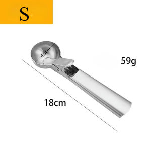 Stainless Steel Ice Cream Scoooper Cookie Dough Transfer Scoop Spoon Fruit Digger Kitchen Essentials