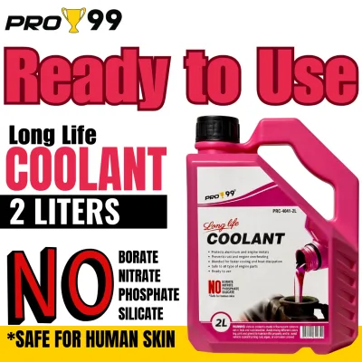 PRO99 Pink Long Life Radiator Coolant 2 Liters Ready to Use High