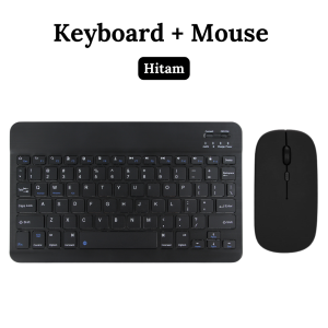 Keyboard Mouse Set Wireless Bluetooth 10 inch Lightweight Portable Colorful For Laptop PC Tab Phone