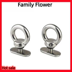 Family Flower Flash Sale 2 4 cái chắc chắn 304 316 thép không gỉ Tie xuống đường sắt gắn dây giày chính xác dễ dàng cài đặt đa chức năng Kayak đường sắt gắn kết phụ kiện