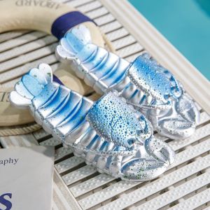[Free Shipping] Crayfish Summer Slippers Unique And Creative Thick-Soled WomenS Beach Funny Sandals Outdoor Waterproof Non-Slip Bathing And Home Shoes