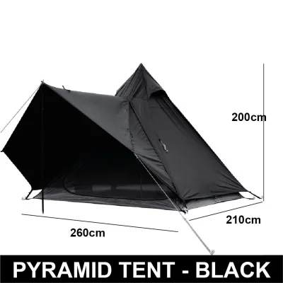 Teepee tent Camping Pyramid large Khemah besar Family tent Waterproof outdoor double layer
